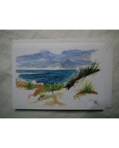 Dünenlandschaft aquarelliert, digitalisiert und als Kunstkarte fertig gestellt (Kopie) |  | Artikelnummer: 27-2010