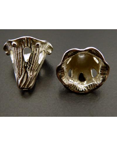 2 Stück Perlenkappen 925 Silber |  | Artikelnummer: 8675
