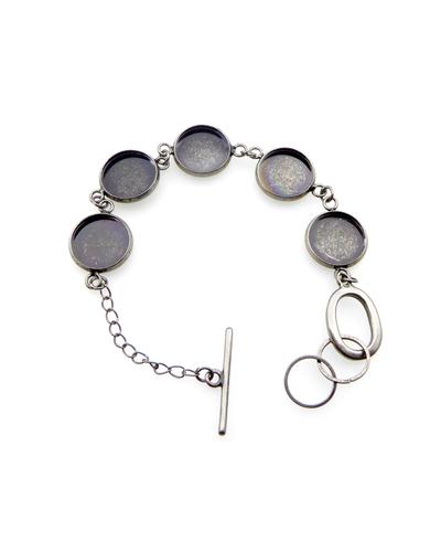 1 Armband Rohling  5x 14mm Fassungen |  | Artikelnummer: 44794522