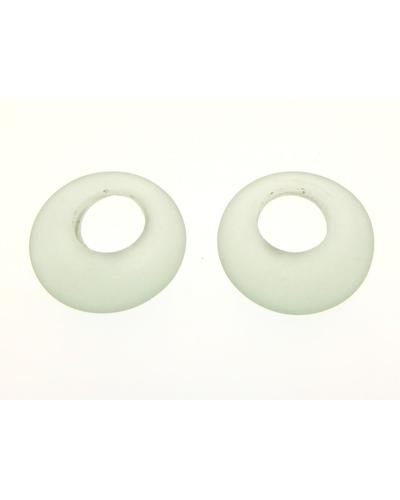 6 Stk. Meerglas Donat klar/grün |  | Artikelnummer: SG16