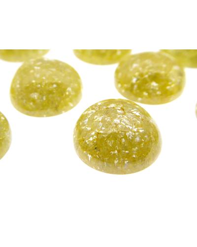 4 Stück Ice Zirkon 10mm Cabochon champagne |  | Artikelnummer: 8IZ10mm