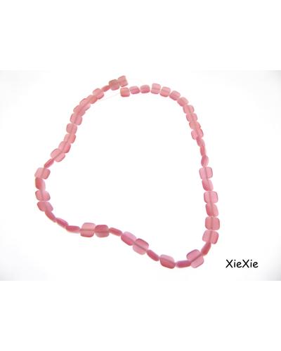 1 Strang  Glas Cateye  8x8x3mm altrosa |  | Artikelnummer: G020