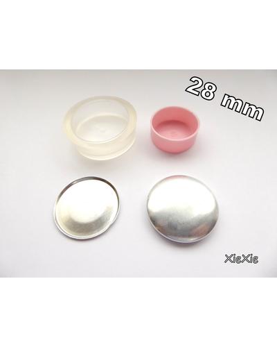 50 Stk.Knopfrohlinge ohne Öse Ø 28mm + Tool |  | Artikelnummer: 80989963