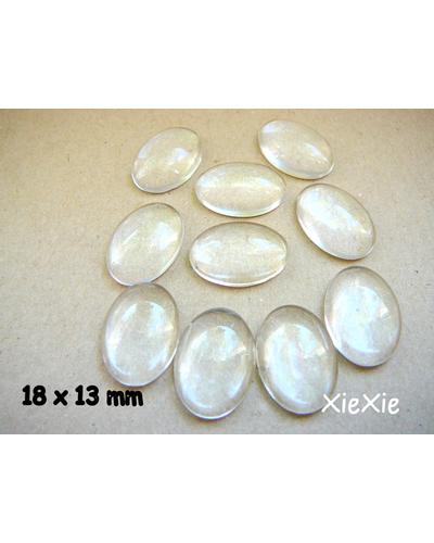 50Stk.  Glascabochons 18x13 mm oval |  | Artikelnummer: 48957134