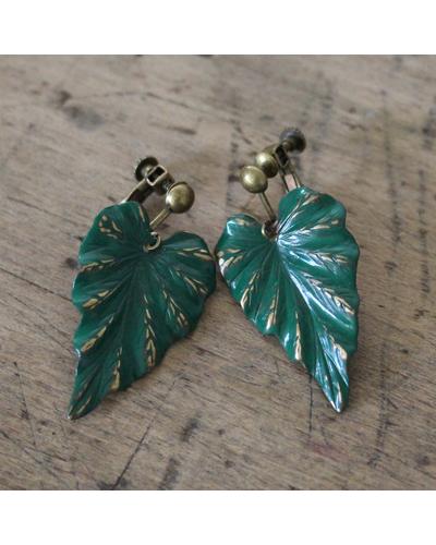 Ohrclips in Jugendstil  | aus Messing | Artikelnummer: 2025