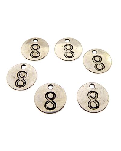10 Stk. Anhänger Acht |  | Artikelnummer: A890