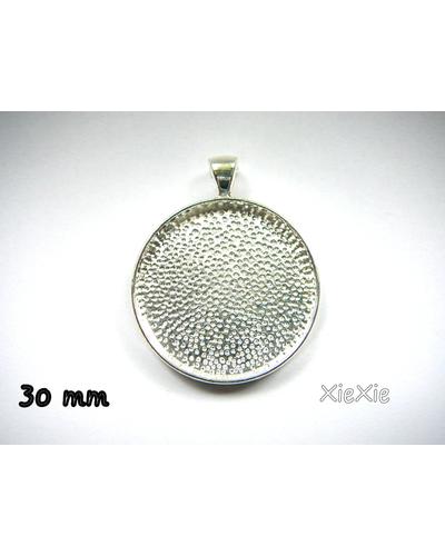 5 Stk. 30mm Fassungen silberfarben |  | Artikelnummer: 1016