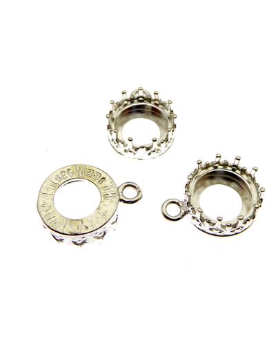 3 Stk. 925  Silber Anhänger Rohling 8  |  | Artikelnummer: 10225