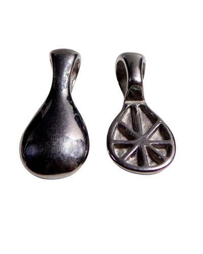 10Stk.  Edelstahl Anhänger zum Ankleben Bail platinfarben Glue On |  | Artikelnummer: G27