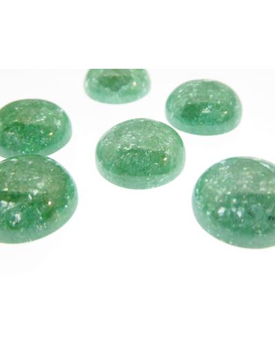 4 Stück Ice Zirkon 12mm Cabochon grün |  | Artikelnummer: 11IZ12mm