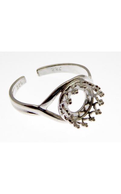 2Stk. 925 Silber Ring Rohling 8mm Fassung  |  | Artikelnummer: 8680SH