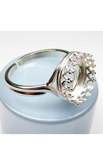 2Stk. 925 Silber Ring Rohling 12mm Fassung  |  | Artikelnummer: 8480SH