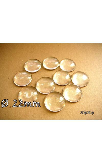 20 Stk. Glas Cabochon 22 mm Sondergröße |  | Artikelnummer: 64658547