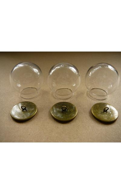 12 Sets 30mm Glasball Anhänger zum selberfüllen |  | Artikelnummer: 49246022
