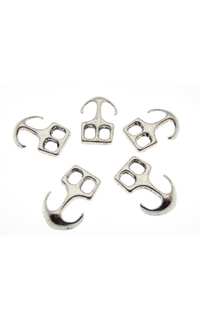 5Stk. Verbinder Anker 23x16mm  antik silberfarben |  | Artikelnummer: VB441