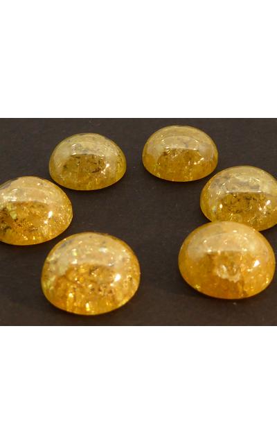 4 Stück Ice Zirkon 12mm Cabochon champagne |  | Artikelnummer: 8IZ12mm