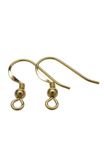 10 Stk. Ohrhaken 925 Silber vergoldet |  | Artikelnummer: 7009G