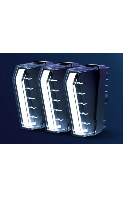 NCC Nolden Transformer NEXT | Nolden EDGE Serie Transformer NEXT mit Tagfahrlicht, Positionsleuchte und Blinker | Artikelnummer: WoN-NO-6BG 1G0 201