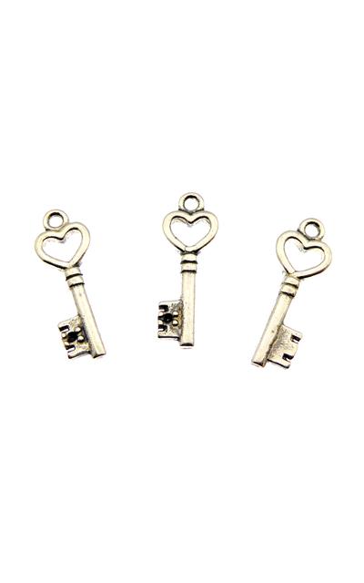 3 Stk.Anhänger Schlüssel 925 Silber  antik |  | Artikelnummer: 10237S