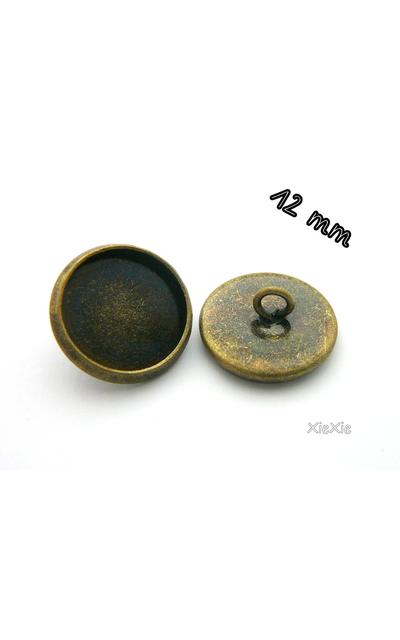 12 Stk. Knopfrohlinge für 12mm Cabochon's |  | Artikelnummer: 45546958