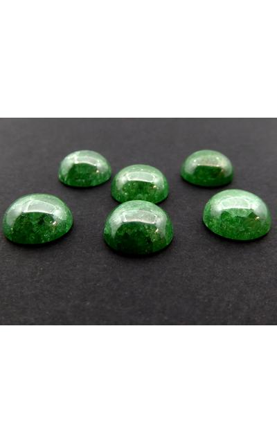 4 Stück Ice Zirkon 12mm Cabochon light green |  | Artikelnummer: 2IZ12mm