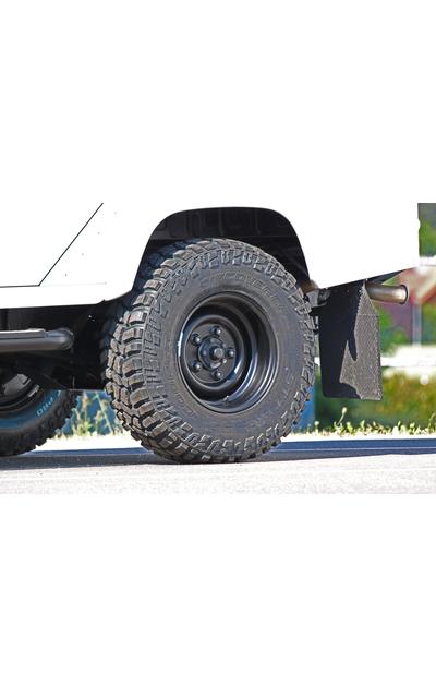 ANR Classic Felge schwarz gepulvert für Landrover Defender  | Extreme Tiefbettfelge mit ET0 - 8x16  | Artikelnummer: WoN-ANR-8x16-swpub