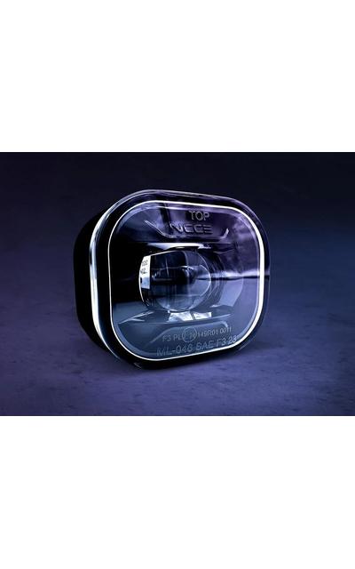 NCC® Avego LED Nebelscheinwerfer chrom | NCC® Avego eckiger LED Nebelscheinwerfer zum Einbau | Artikelnummer: WoN-NO-AVEGO-Nebel chrom