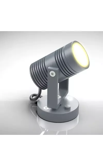 Lumibeam Leseleuchte Alu-Silber  | LumiCoin Spotstrahler - Leseleuchte kaltweiss - Gehäuse Silber | Artikelnummer: WoN-LUMI-LB2-D-40-Si-kalt