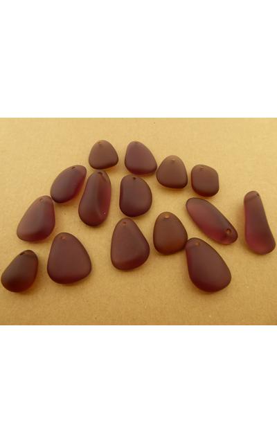 15 Stk. Meerglas Anhänger Mix  |  | Artikelnummer: SG34