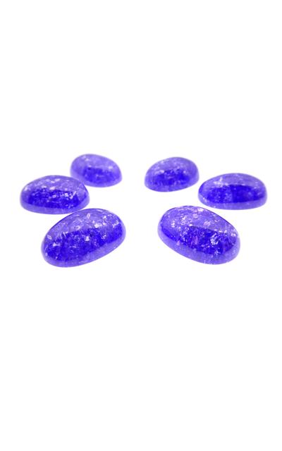 4 Stück Ice Zirkon 10x14mm oval Cabochon purpur |  | Artikelnummer: 17IZ1014mm