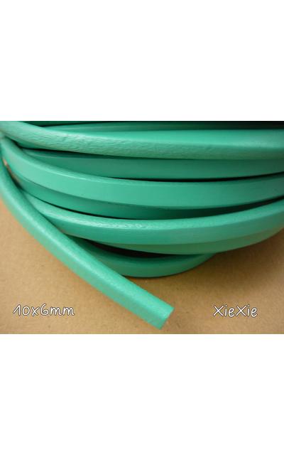 1m Regaliz Lederband 10x6mm mint |  | Artikelnummer: 54308183