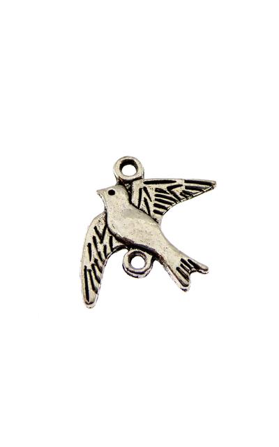 10Stk. Verbinder Taube antik silberfarben |  | Artikelnummer: 707