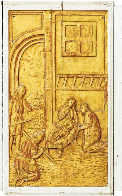 Weihnachtspostkarte Großkopisch / Copsa Mare | Weihnachtsbilder aus Kirchen in Siebenbürgen und dem Banat | Artikelnummer: WK-GKOP 