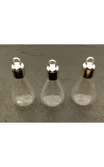 6 Sets 30mm Glasball  Hohlperlen mit Kappe |  | Artikelnummer: GL06