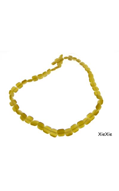 1 Strang  Glas Cateye  8x8x3mm honiggelb |  | Artikelnummer: G019