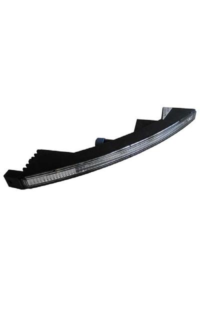 NOLDEN  SLIM 500 LIGHT GUIDE SET Schwarz | Tagfahrleuchte und Positionsleuchte in Lichtleiter-Technologie. Stark gewölbte und schmale Leuchte | Artikelnummer: WoN-NO-TFL-Slim500BLK-2720-S.0