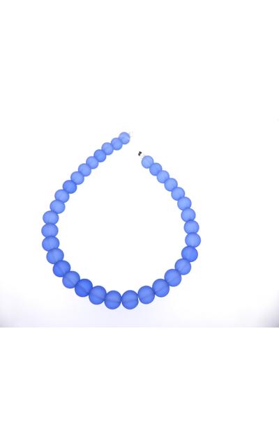 1 Str. Meerglas Perlen  blau 4mm |  | Artikelnummer: SG27