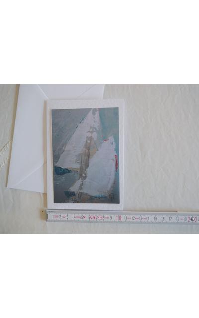 Segelboote gemalt, digitalisiert und als Kunstkarte fertig gestellt |  | Artikelnummer: 21-2013