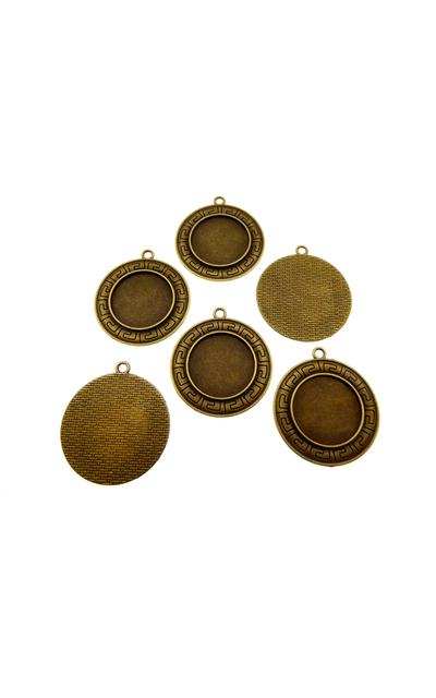 10Stk. 25mm Fassungen bronzefarben  |  | Artikelnummer: FF2645