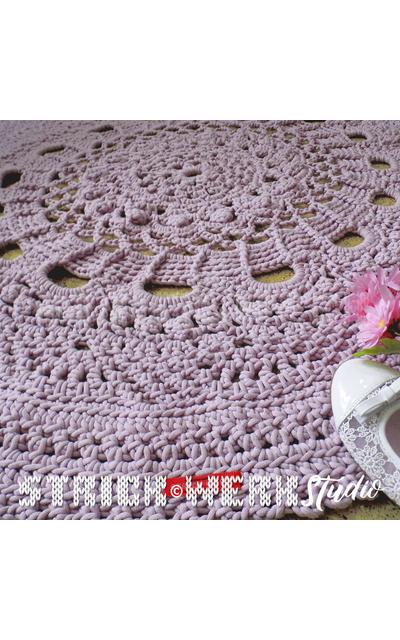 ♥ Häkelteppich-04-1 rund, 123 cm ♥  |  | Artikelnummer: 101115379