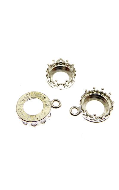 3 Stk. 925  Silber Anhänger Rohling 8  |  | Artikelnummer: 10225