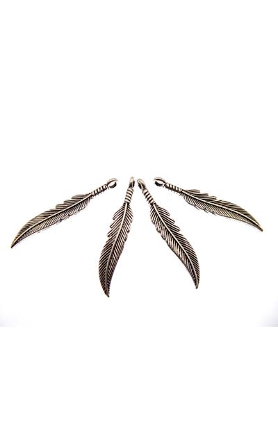 10 Stk. Anhänger Feder |  | Artikelnummer: A 887