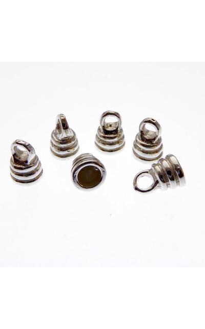 6x  925 Sterling Silber  Anhänger Endkappen 2,5mm |  | Artikelnummer: 3312