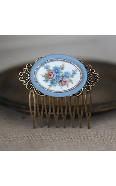ROSENGARTEN Haarschmuck | mit vintage Cameo | Artikelnummer: 0041