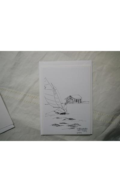 Starboot alt gezeichnet, digitalisiert und als Kunstkarte fertig gestellt |  | Artikelnummer: 8-2014