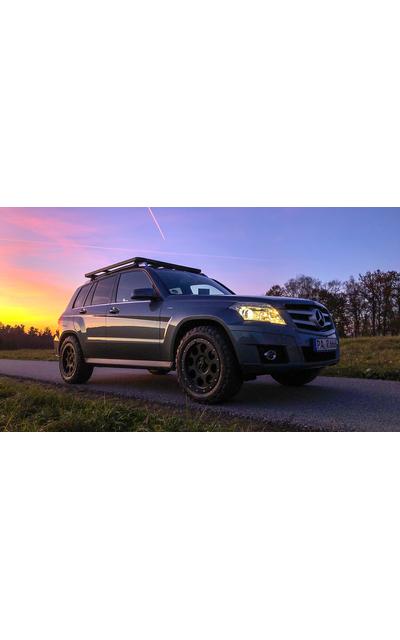 Rhino Rack Pioneer NG Plattform - SET für Mercedes GLK X204 mit 4 Füssen | Rhino Rack Mercedes GLK Dachträger SET 1900x1240mm | Artikelnummer: WoN-RH-SET-GLK-X204-1900x1240