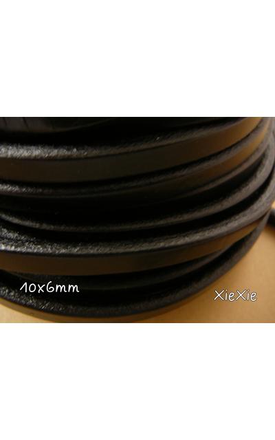 1m Lederband 10x6mm schwarz |  | Artikelnummer: 54312831