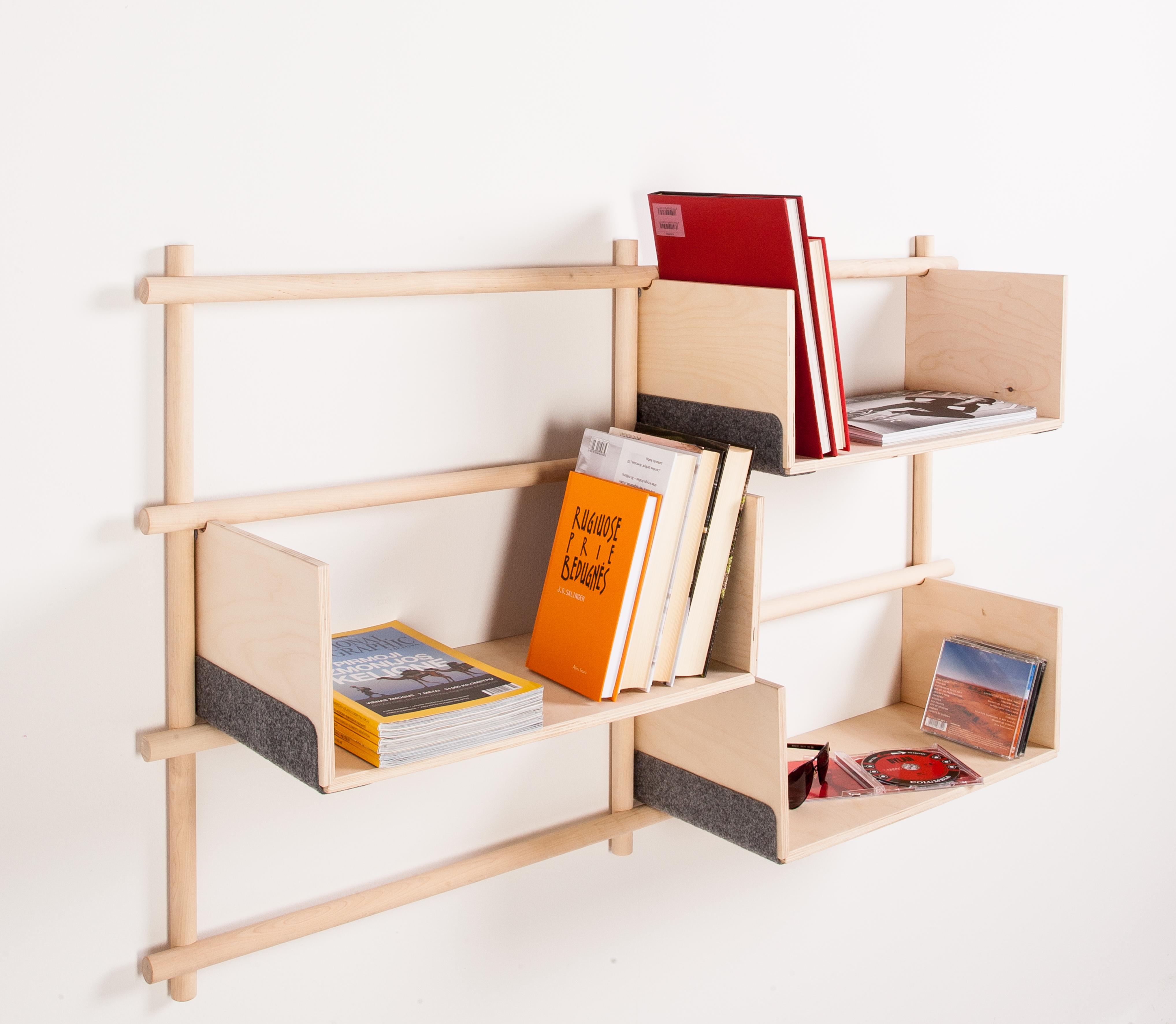Wandregal Foldin Holz skandinavisch