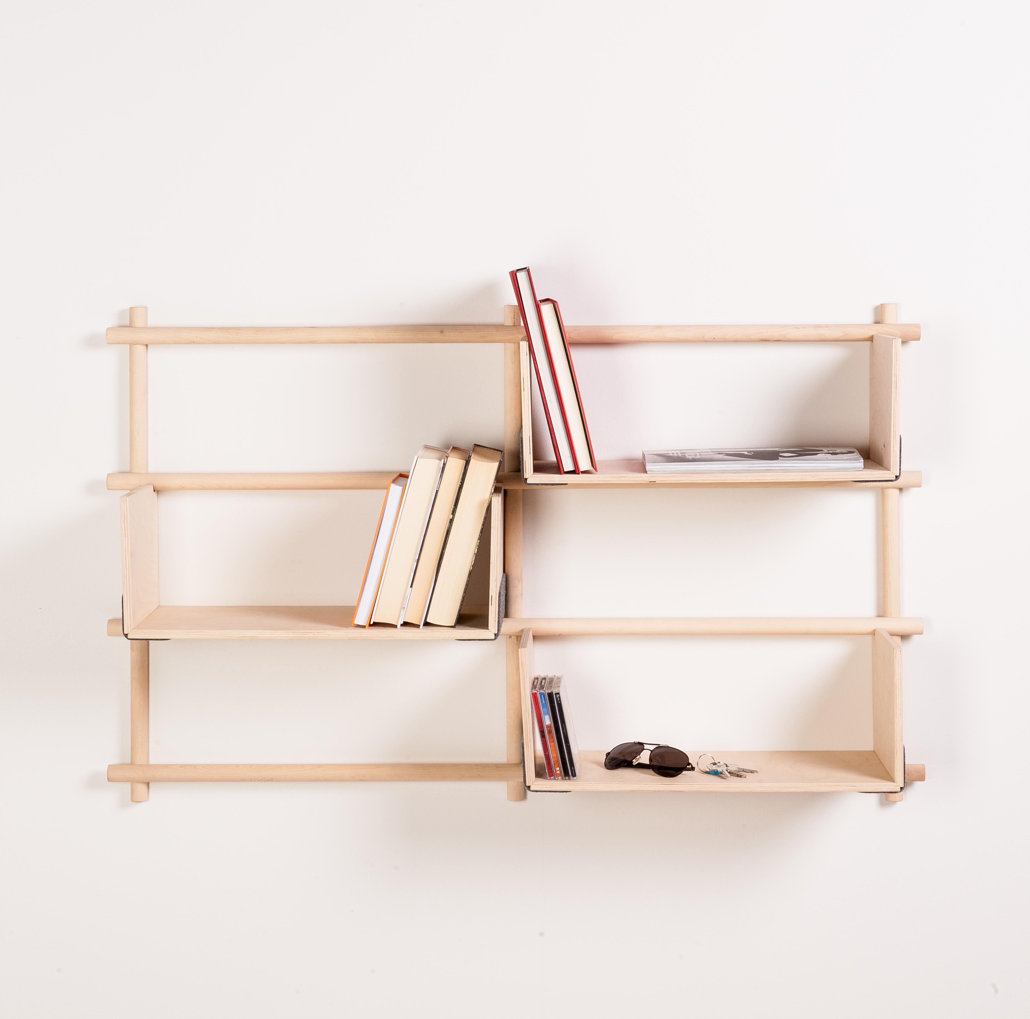 Wandregal schmal Holz Flur