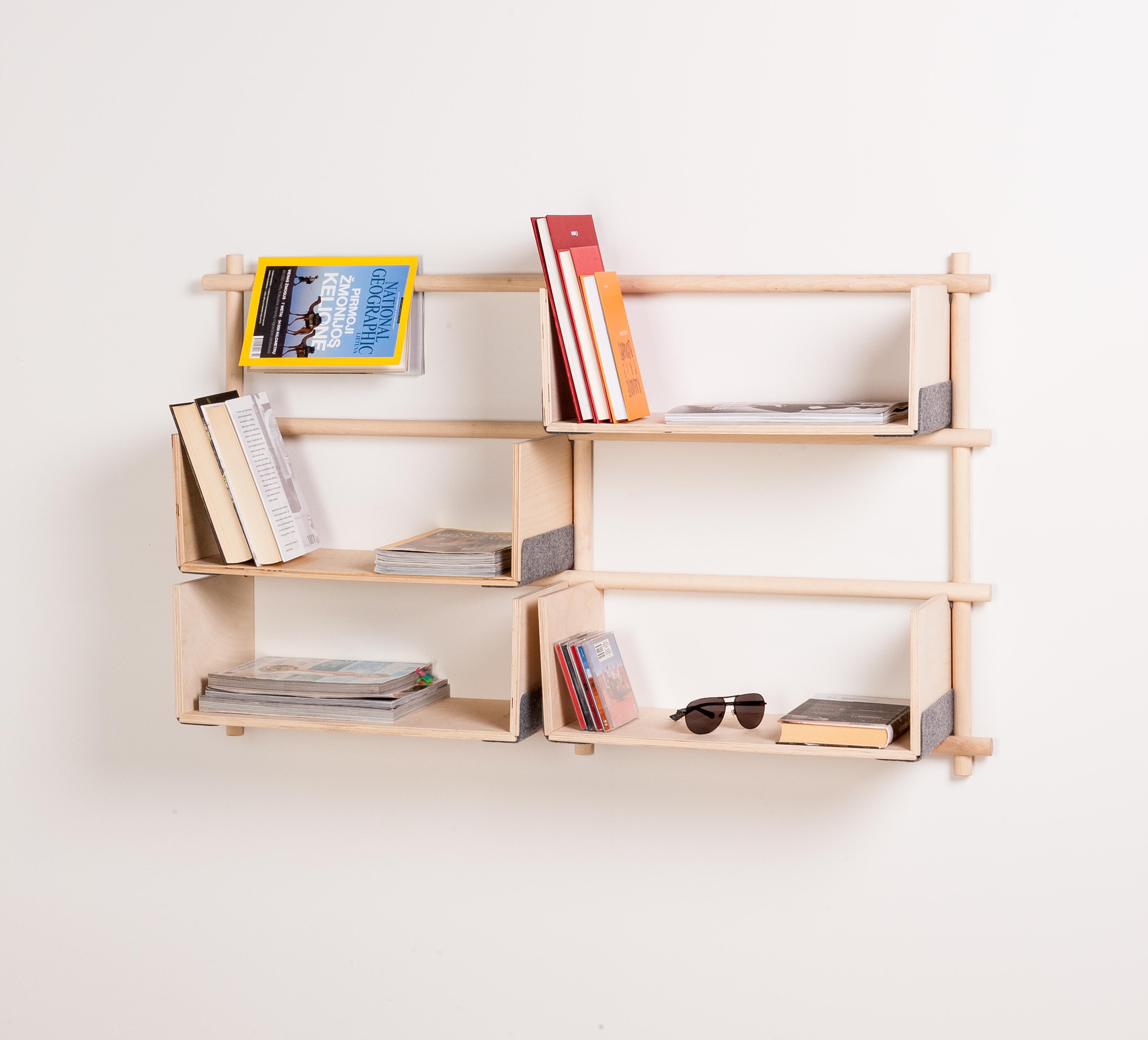 Wandregal skandinavisches Design Holz
